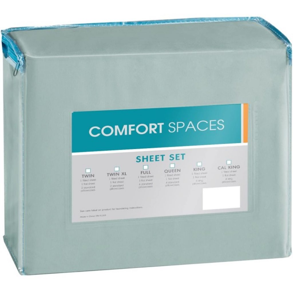 Comfort Spaces Coolmax Moisture Wicking Bed Cooling Sheets packed