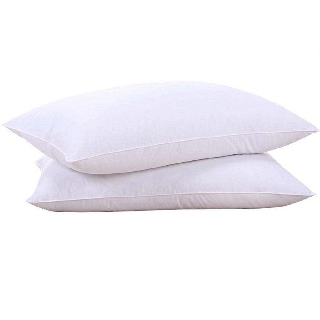 PureDown Natural Goose Down Feather White Pillow