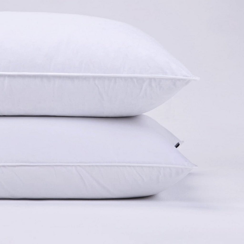 PureDown Natural Goose Down Feather White Pillow