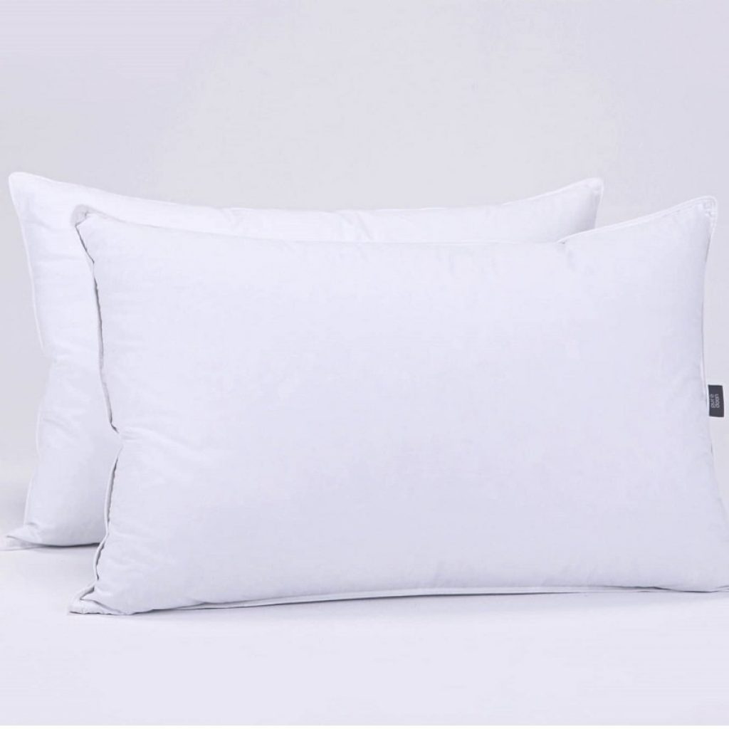 PureDown Natural Goose Down Feather White Pillow