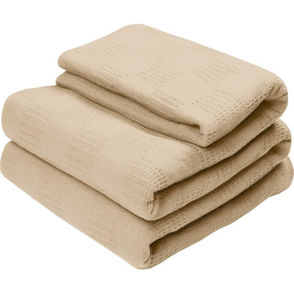 Utopia Bedding Premium Summer Cotton Blanket Queen Beige