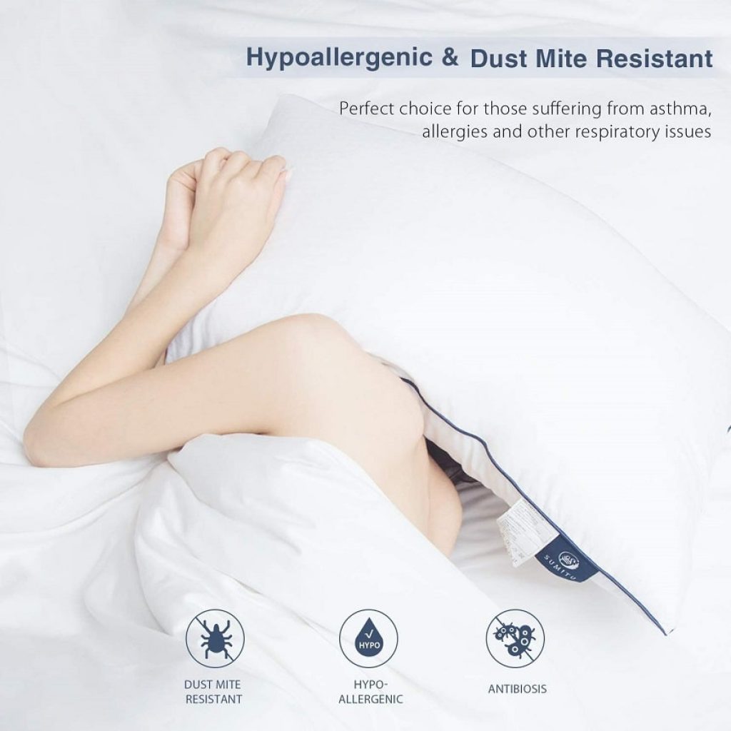 Hypoallergenic Pillow for Side and Back Sleeper