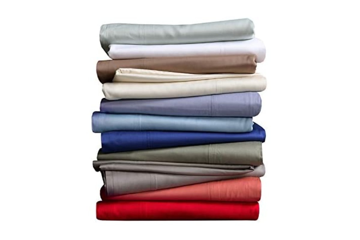 Royal Hotel Top-Split King: Adjustable Split Top King Periwinkle Bamboo Bed Sheets