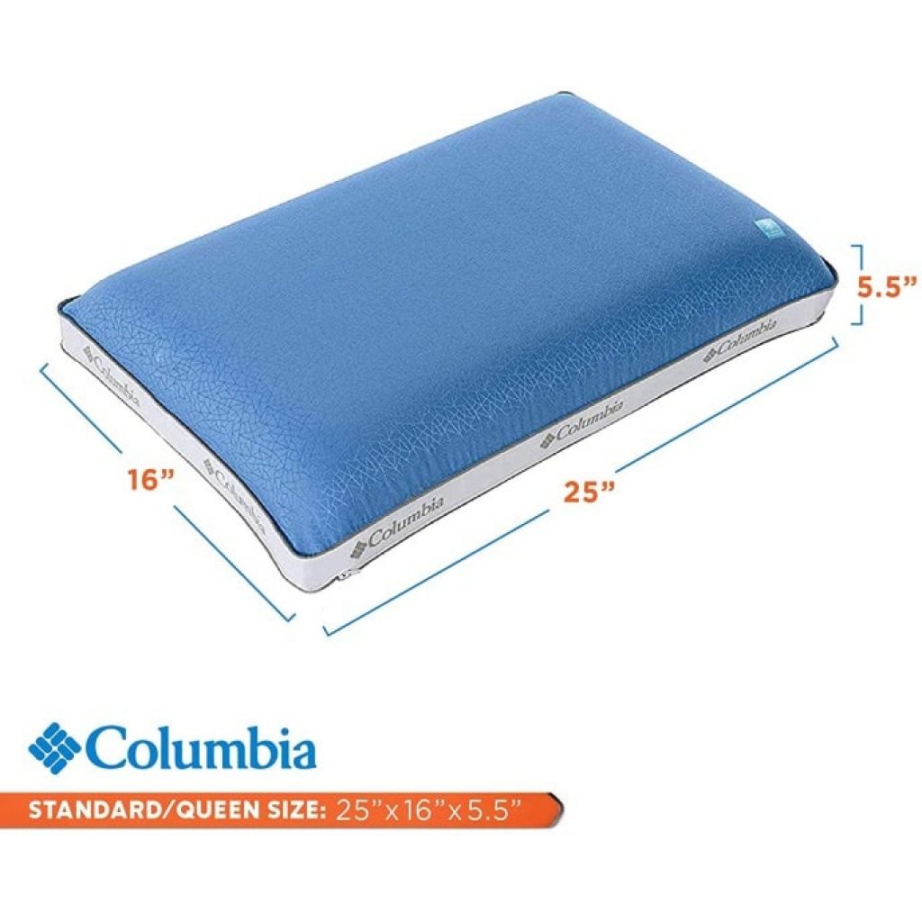 Columbia Extreme Cooling Memory Foam Pillow, dimensions