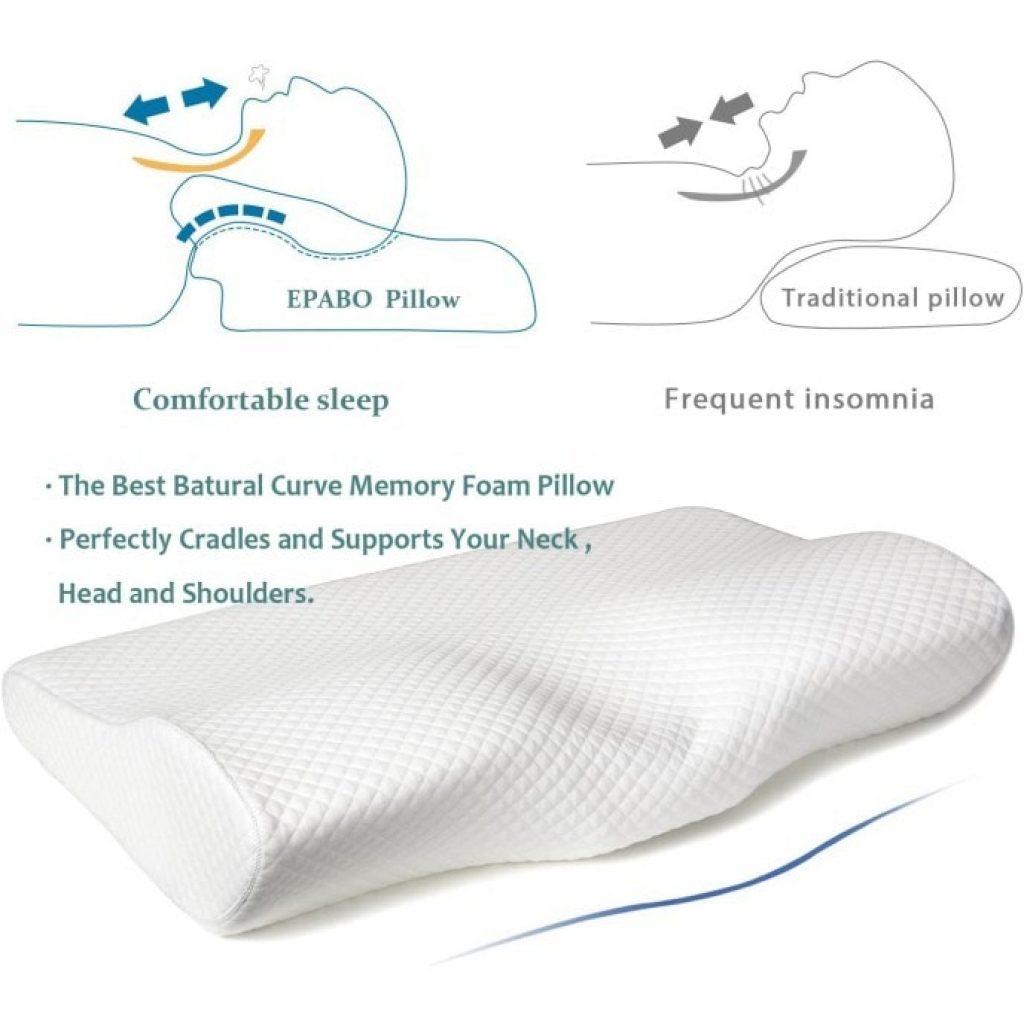 EPABO Contour Memory Foam Pillow, features