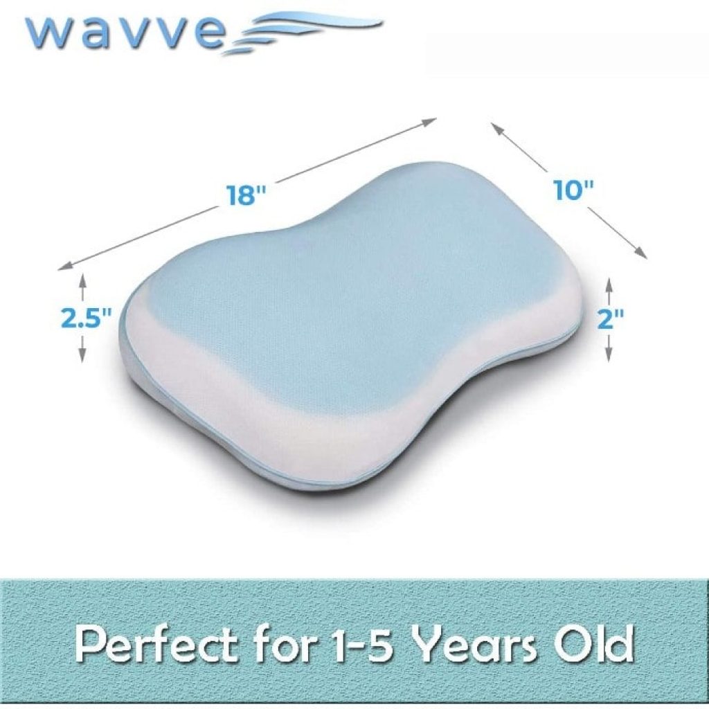 WavveUziz Toddler Pillow for Kids with Cooling Gel Pad, dimensions