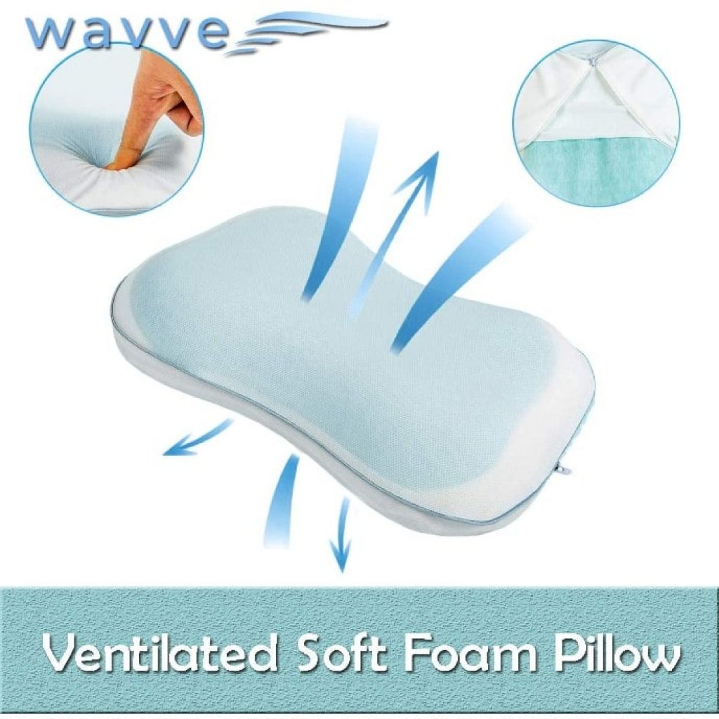WavveUziz Toddler Pillow for Kids with Cooling Gel Pad, ventilation