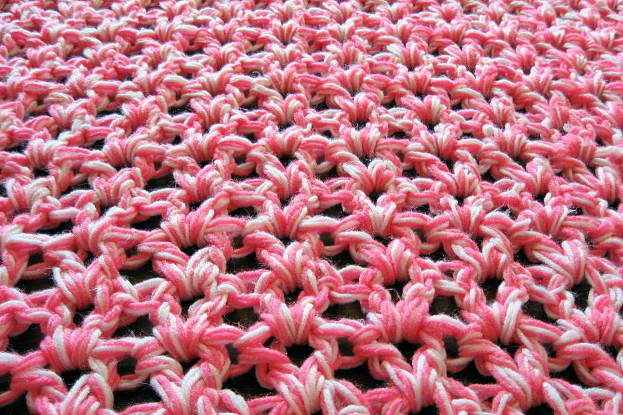 pink white blanket