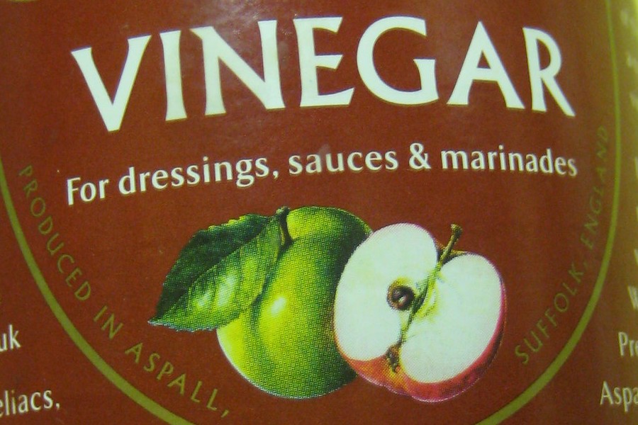 apple vinegar label